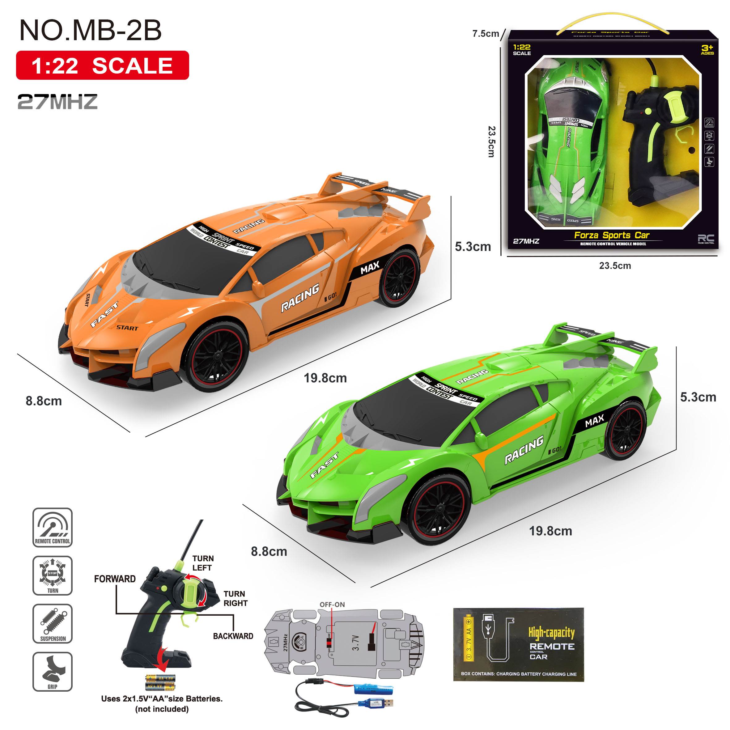Радиоуправляемая машинка Lamborghini 1:22