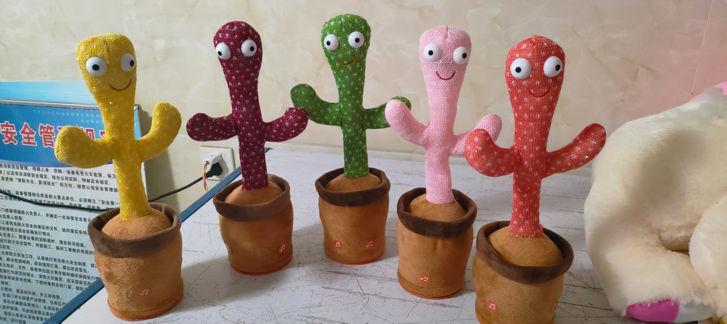 Поющий танцующий кактус, зарядка, запись, оптом