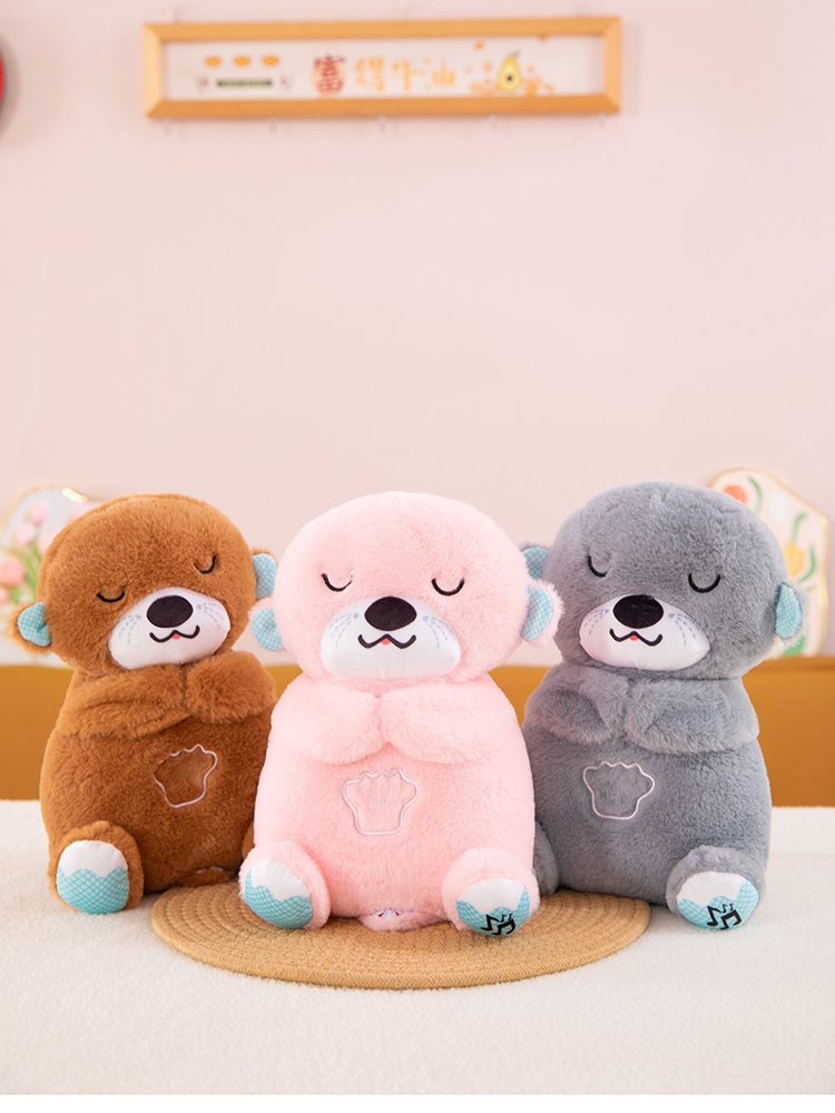 Дышащий медведь, ночник-игрушка, USB зарядка