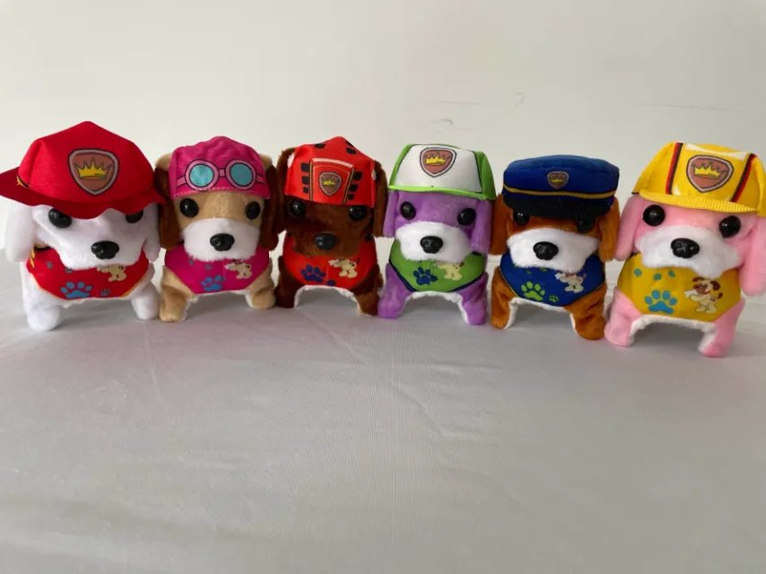 Интерактивная игрушка щенок на поводке, ходит, лает