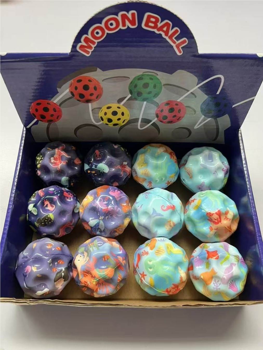 Мячик-прыгун "Морской мир", 6 см