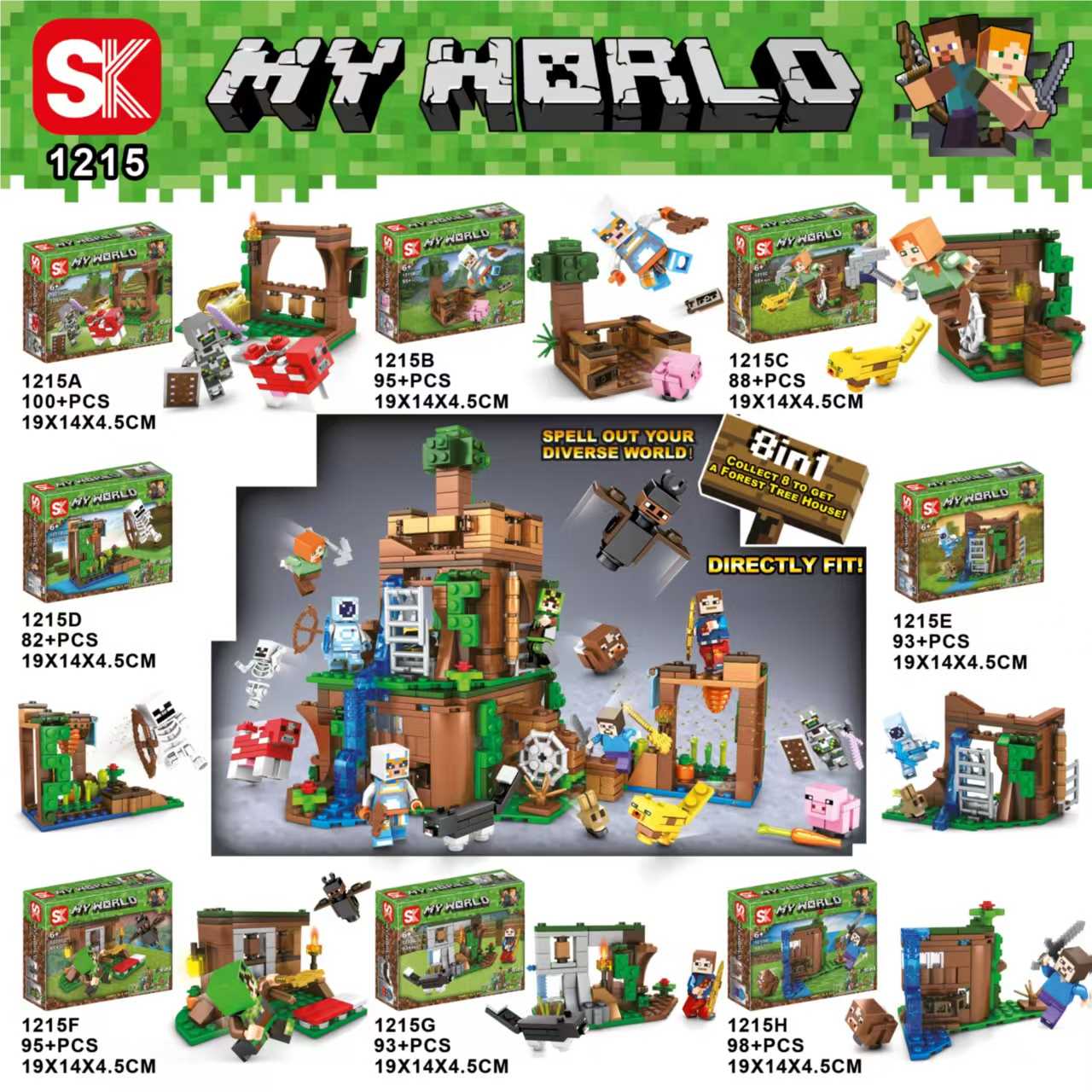 Конструктор My World Series Building Blocks оптом