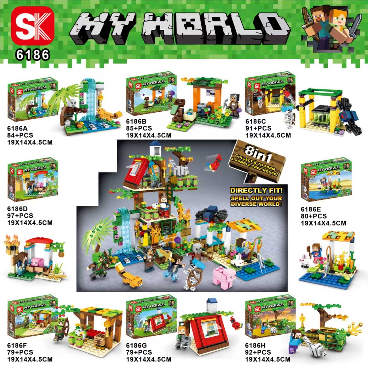 Конструктор My World Series Building Blocks оптом