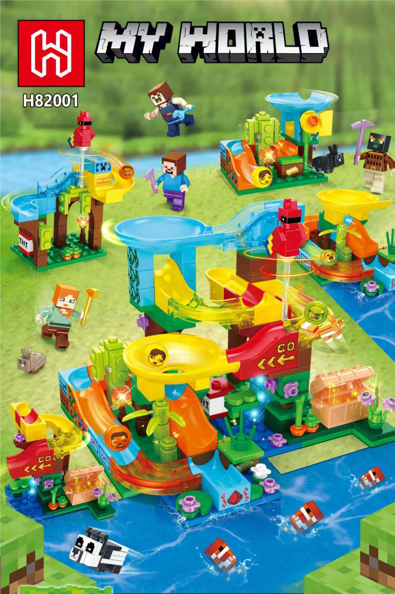 Конструктор My World Building Blocks, M牌积木厂