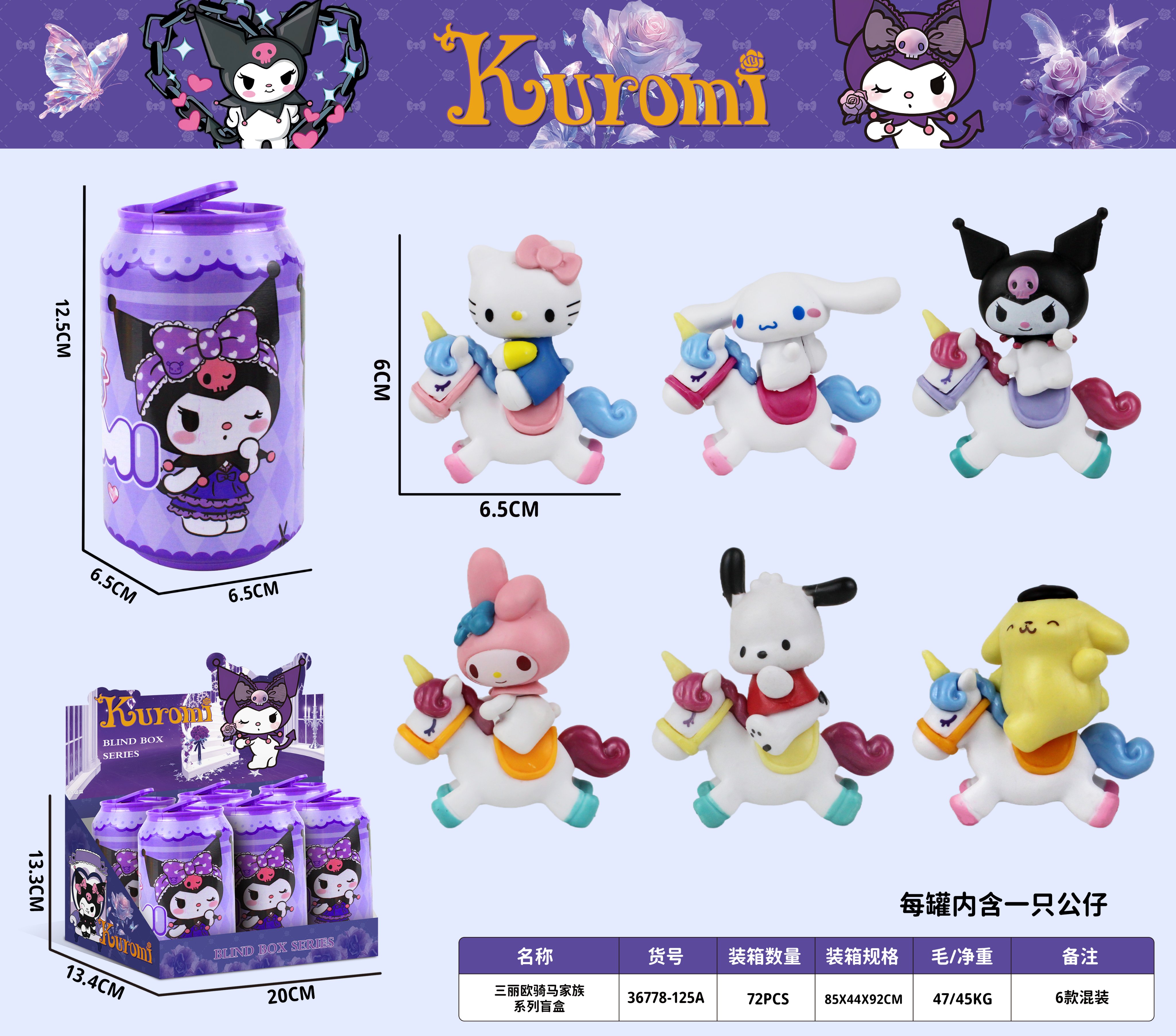 Куроми Sanrio Пача Дог: коллекционные фигурки в банке