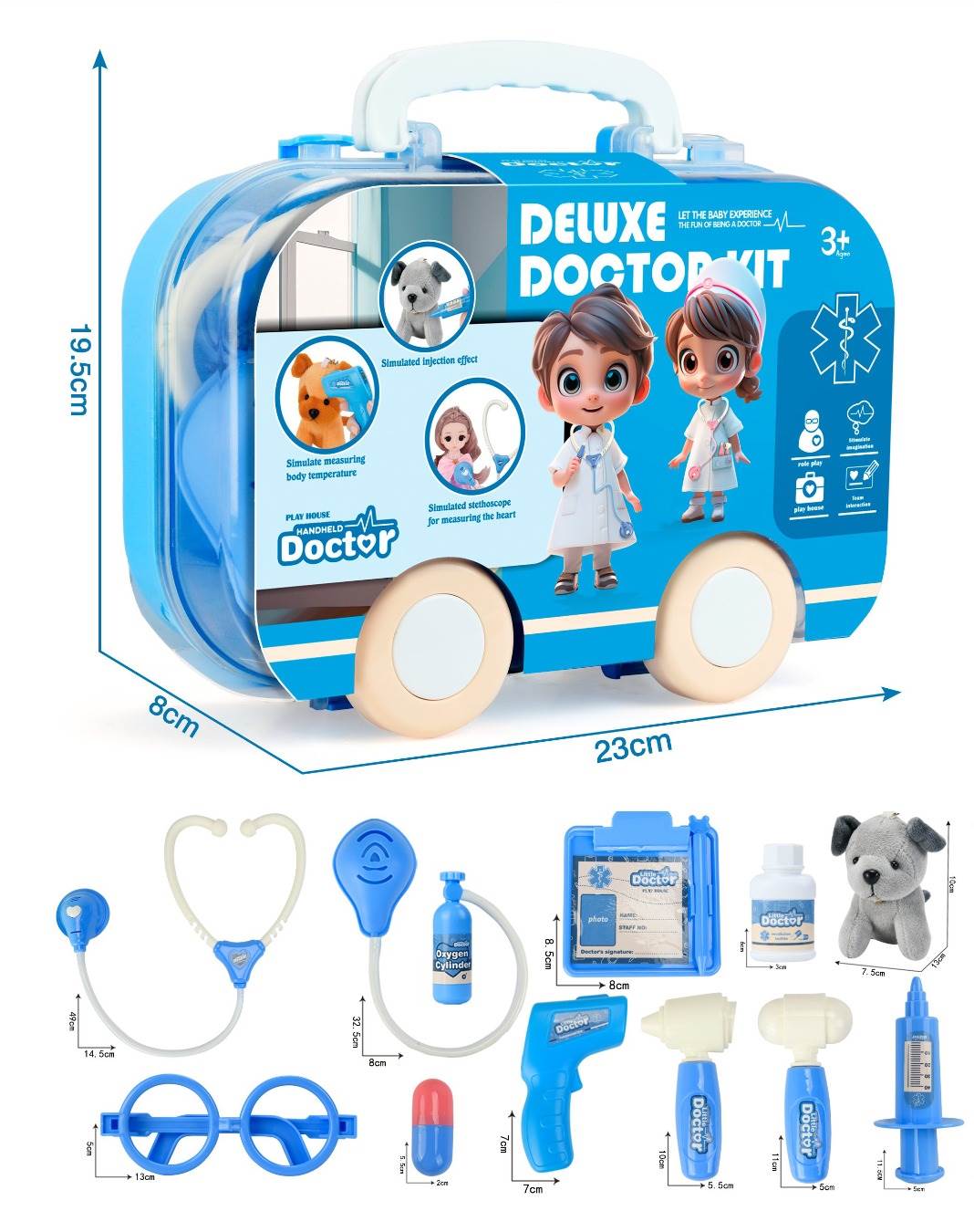 Игровой набор доктора для детей с питомцем