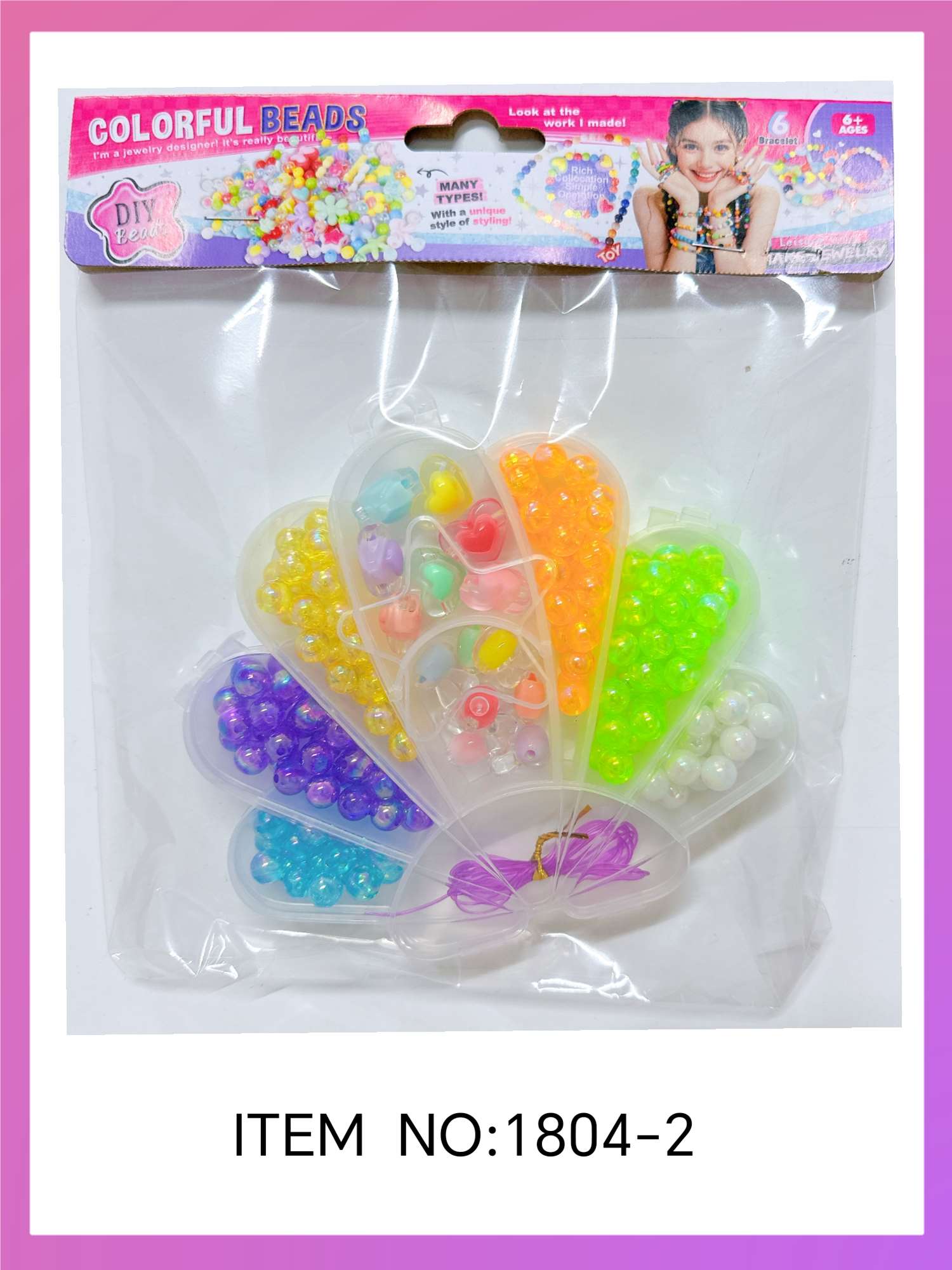 Набор для творчества Magic DIY Beaded: бусины для создания украшений
