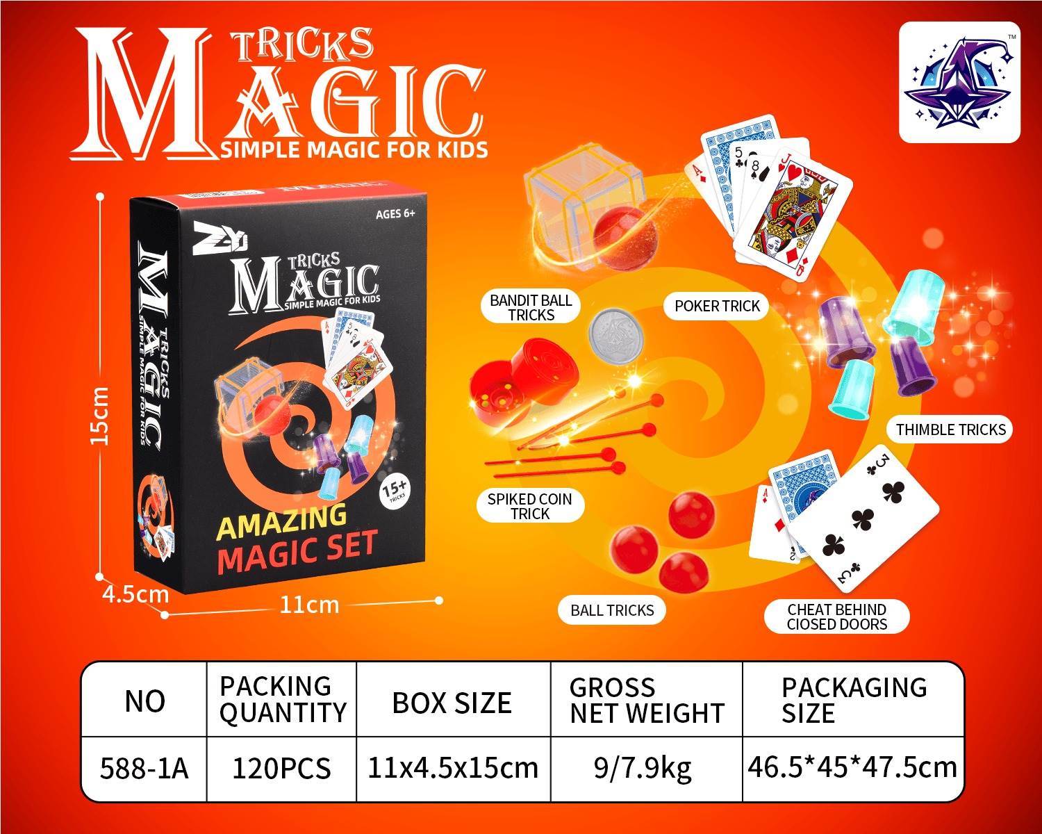 Набор для фокусов Magic Show, 3 шт.