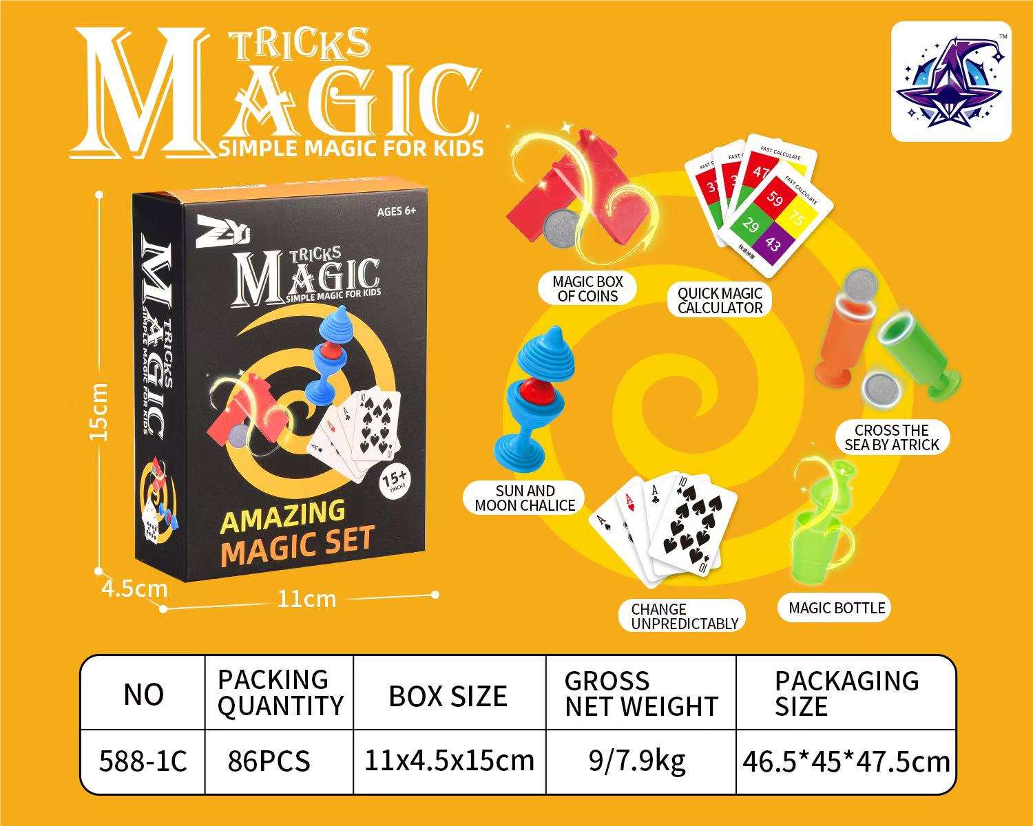 Набор для фокусов Magic Show, 3 шт.