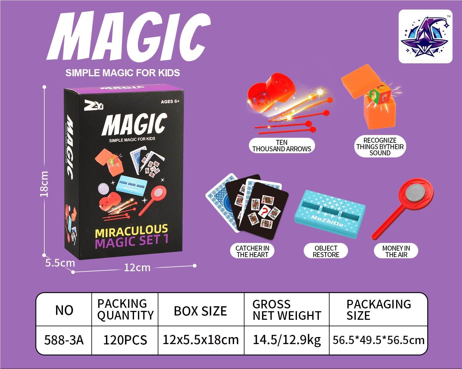 Набор для фокусов "Magic Show", 5 штук