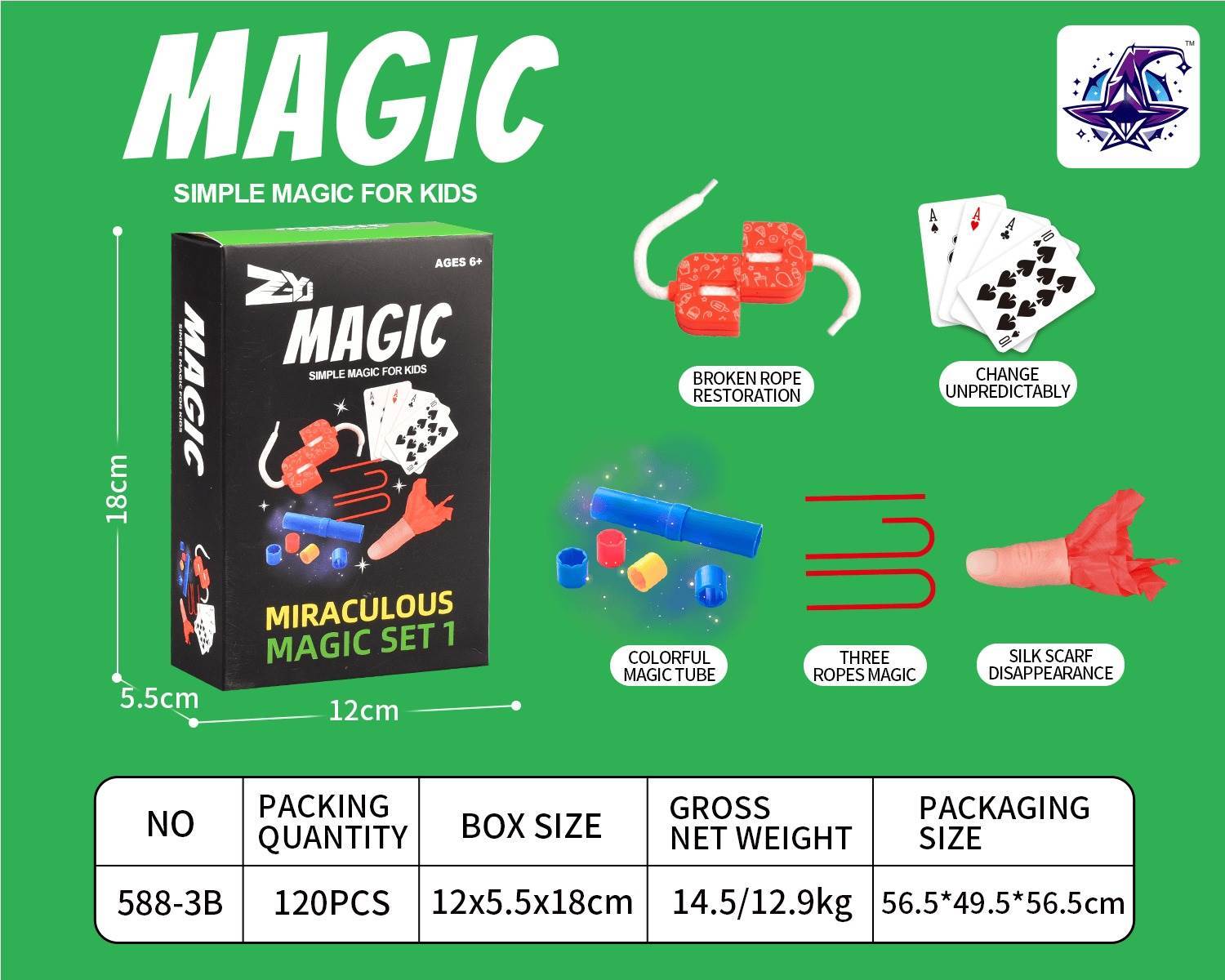 Набор для фокусов "Magic Show", 5 штук