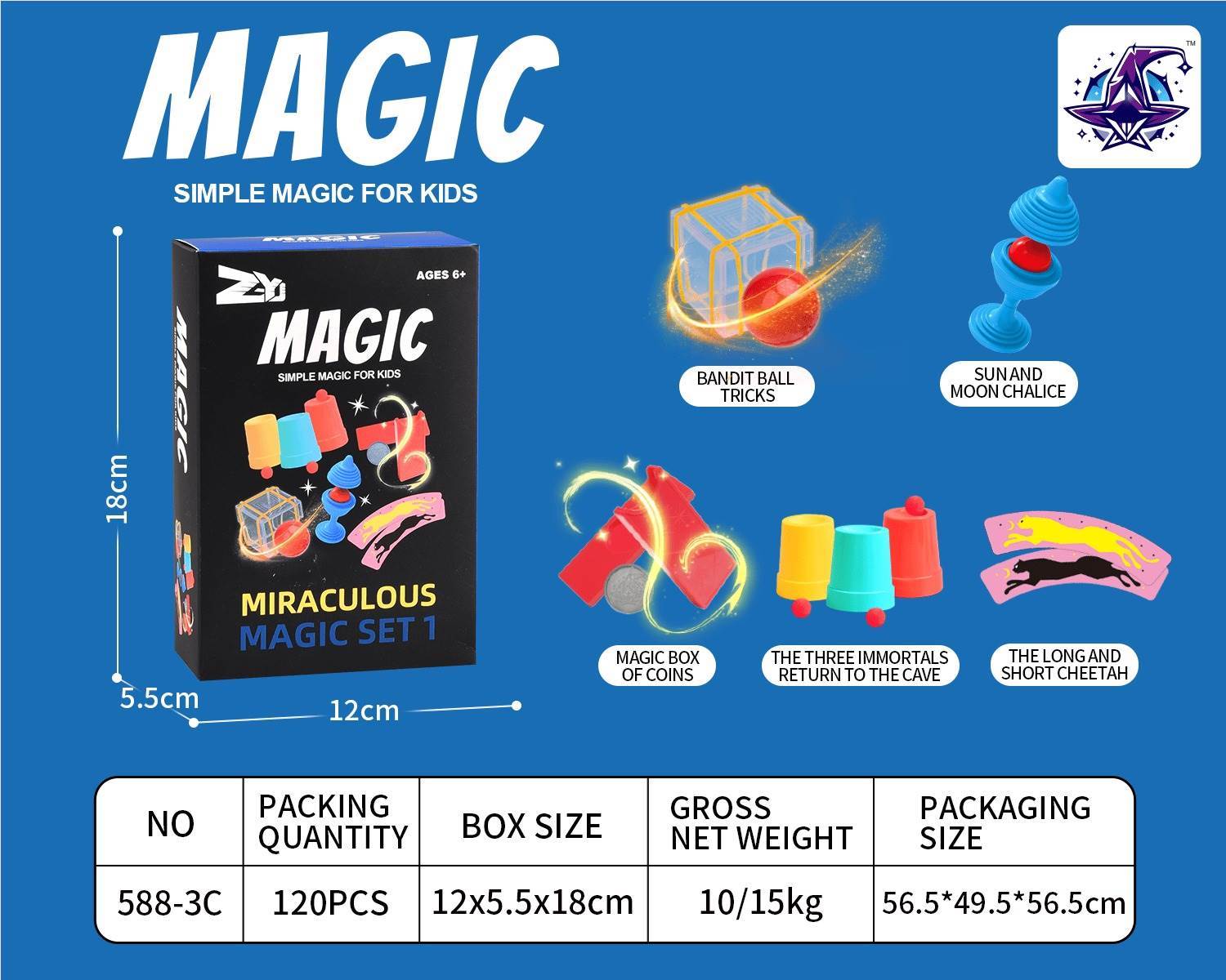 Набор для фокусов "Magic Show", 5 штук