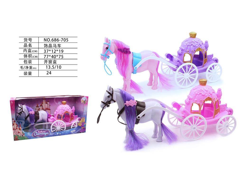 Карета для кукол Barbie с украшениями, электропривод