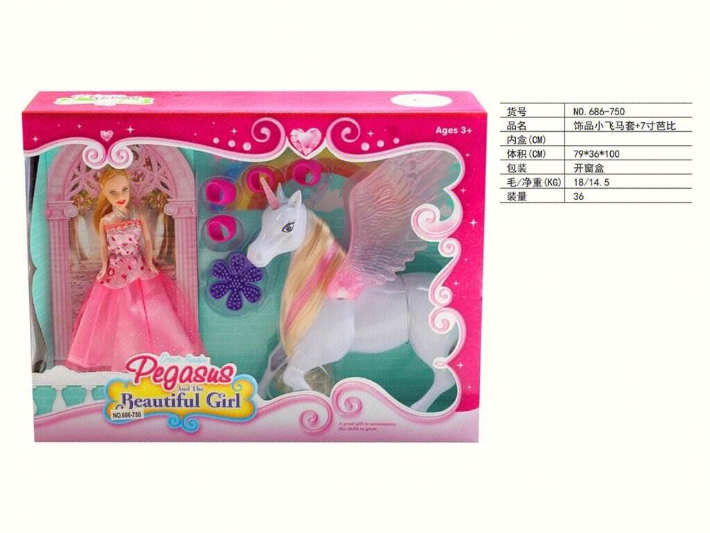 Набор Barbie: фея, Пегас, аксессуары, 18 см