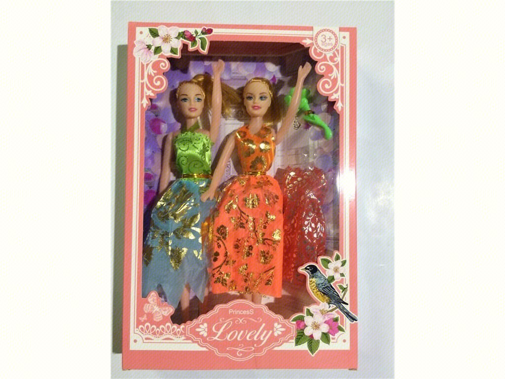 Кукла Барби Двойная, 28 см, игровой набор