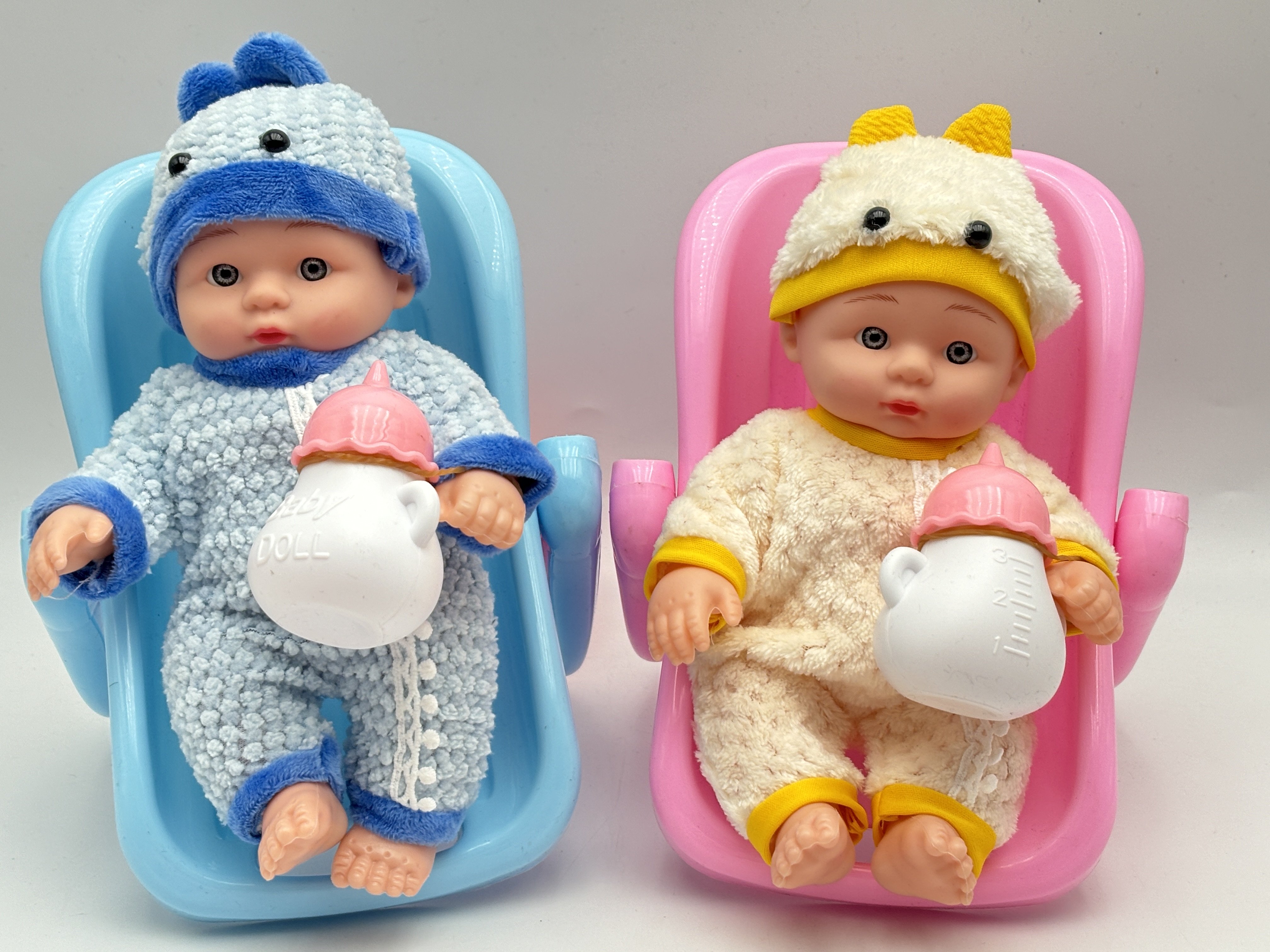 Пупс мальчик 25 см с корзинкой, игрушка для девочек
