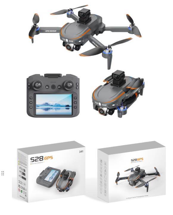 Квадрокоптер с GPS, 5G WiFi, камерой 720P и экраном на пульте