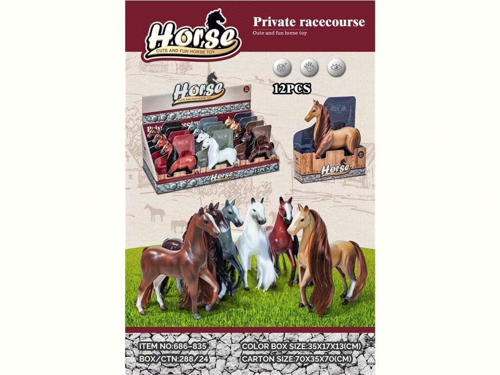 Набор мини-лошадок для сюжетно-ролевых игр, 12 шт.