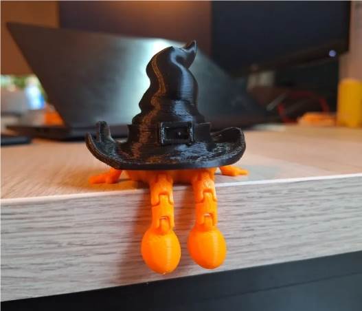 3D тыква в шляпе ведьмы, Хэллоуин декор