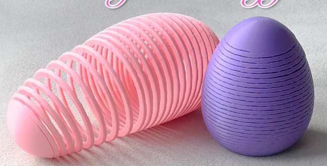 Пружинные пасхальные яйца, забавные игрушки оптом