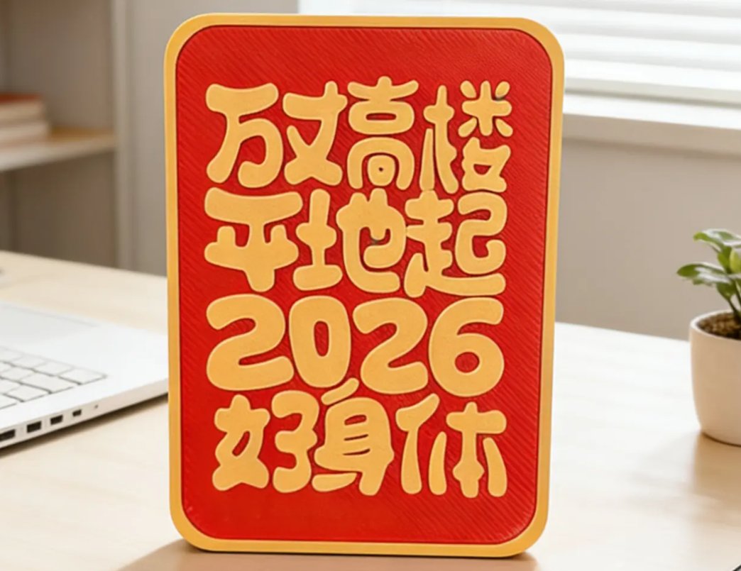 Фоторамка-пожелание 'Высотка' 2026, сувенир на Новый год