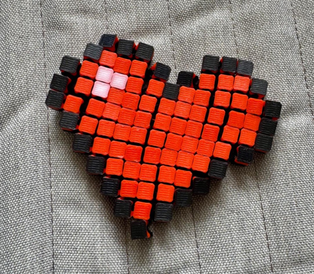 Мягкий пиксельный антистресс "Pixel Love"