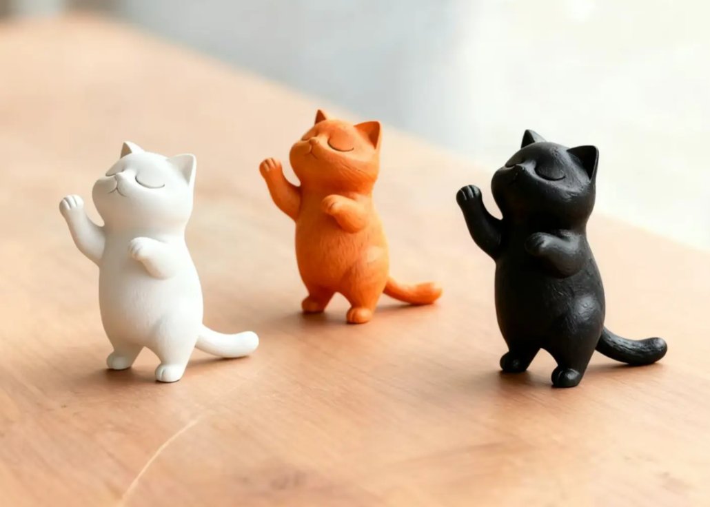 Игрушка-антистресс "Котик, подними лапки"