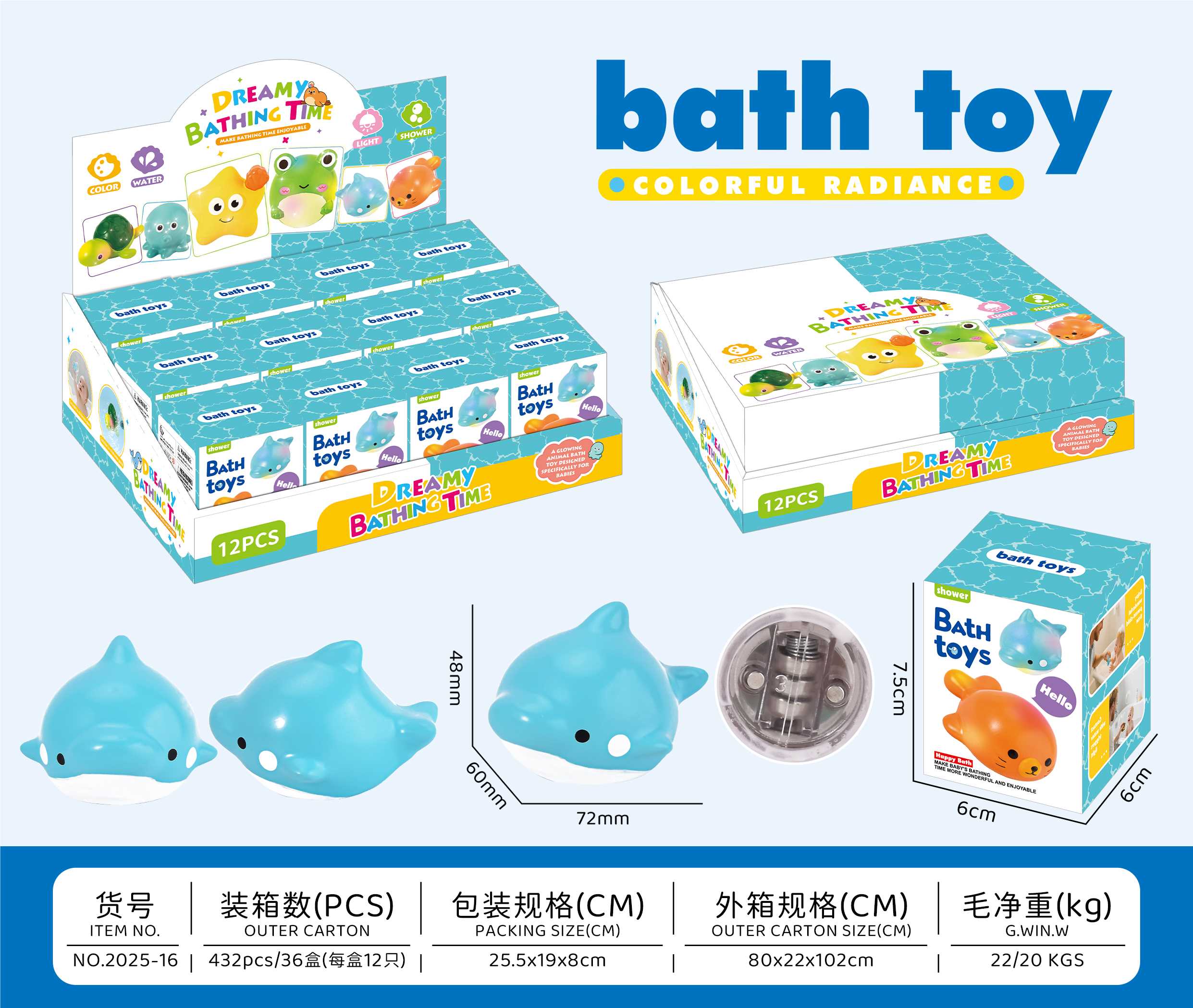Ночник-игрушка для ванной "Дельфин"