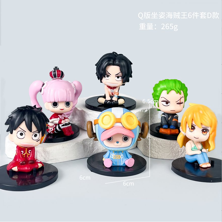 Фигурки One Piece Q-версия, набор D (6 шт)