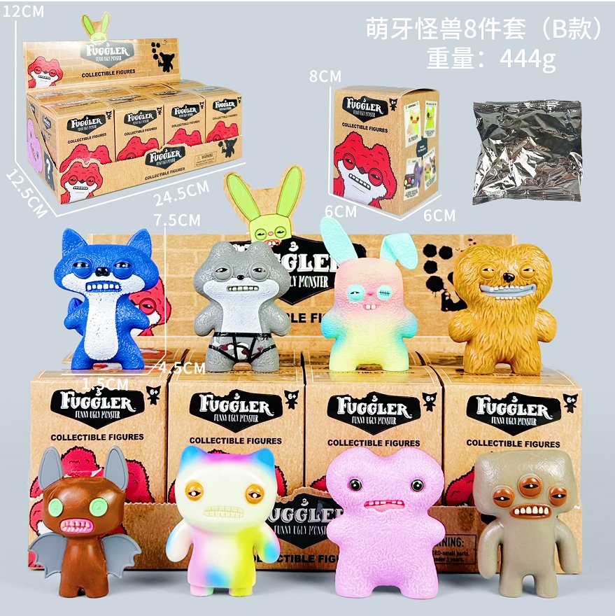 Набор фигурок монстриков Meng Tooth Monster, 8 шт.