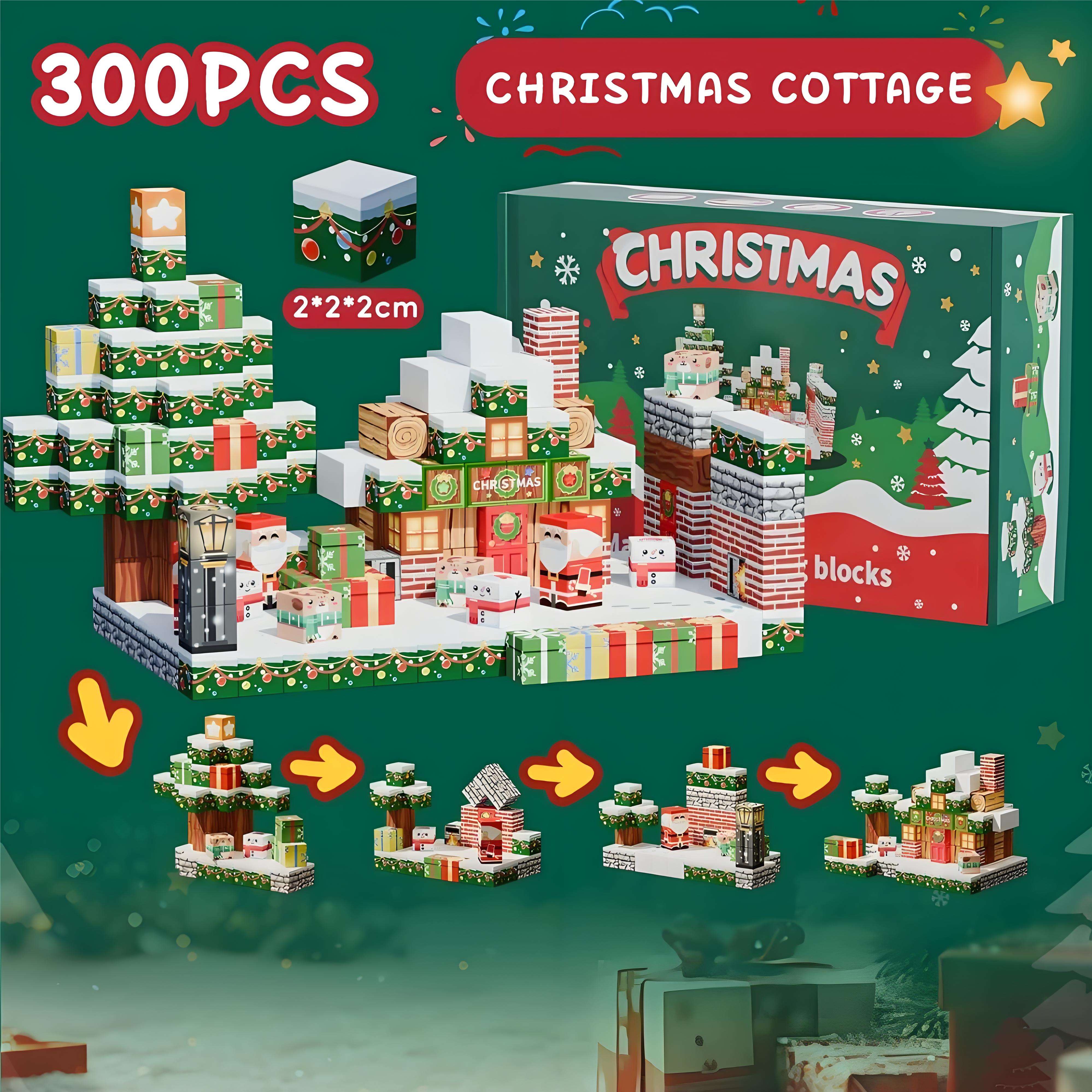 Магнитный конструктор Christmas House, 300 деталей