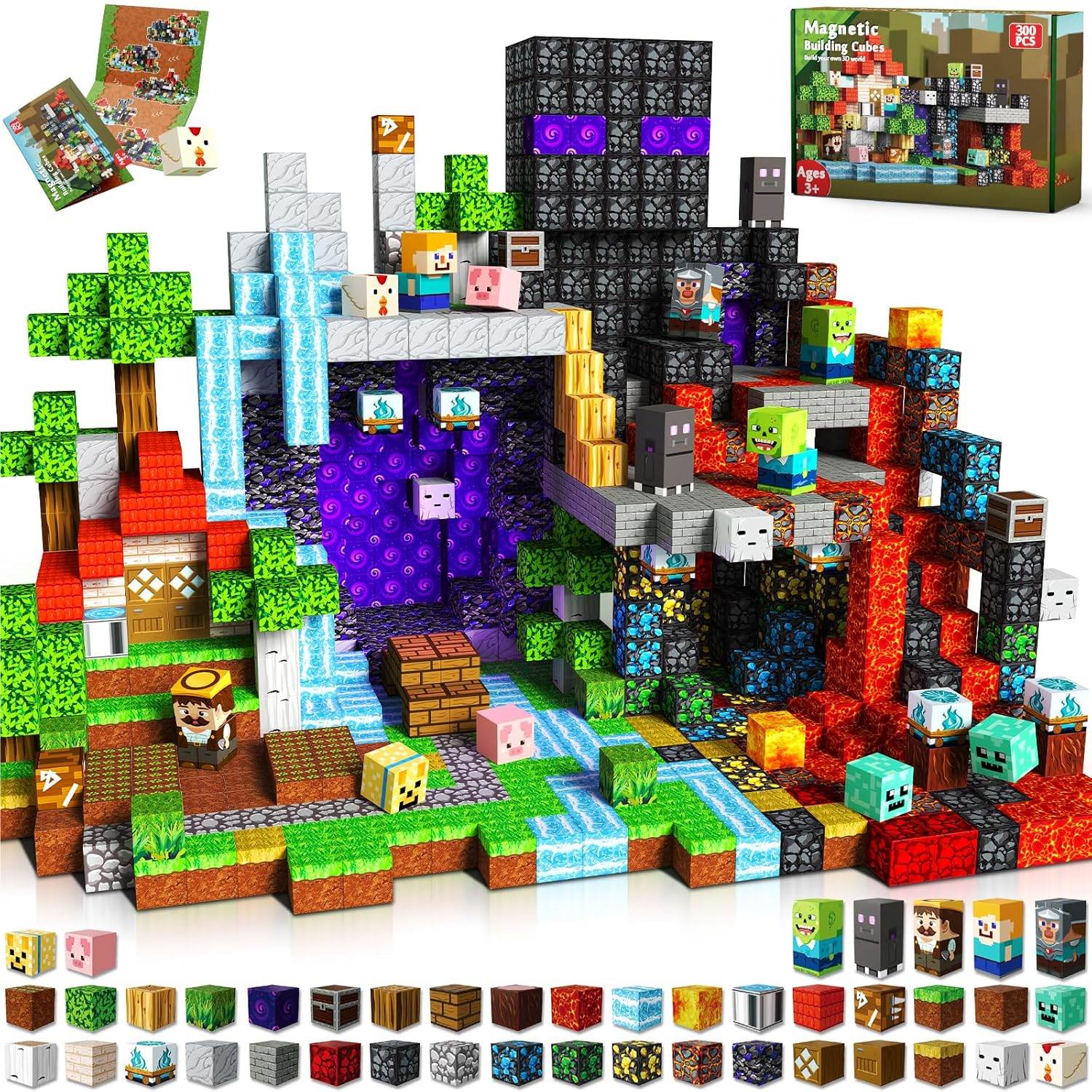 Магнитный конструктор Big Hell Forest 300 деталей