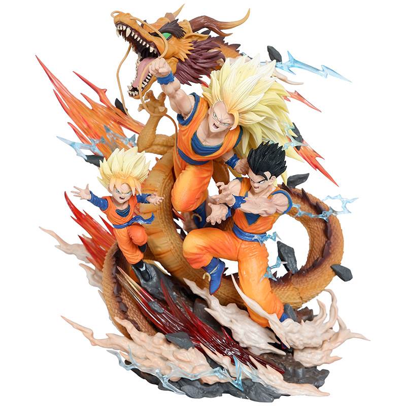 Фигурки Dragon Ball: Супер Саян 3 Гоку и сын, набор
