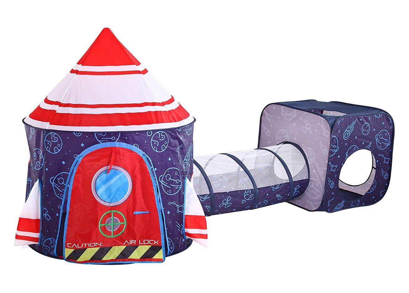 Детский игровой набор: палатка, туннель, вигвам "Космос"