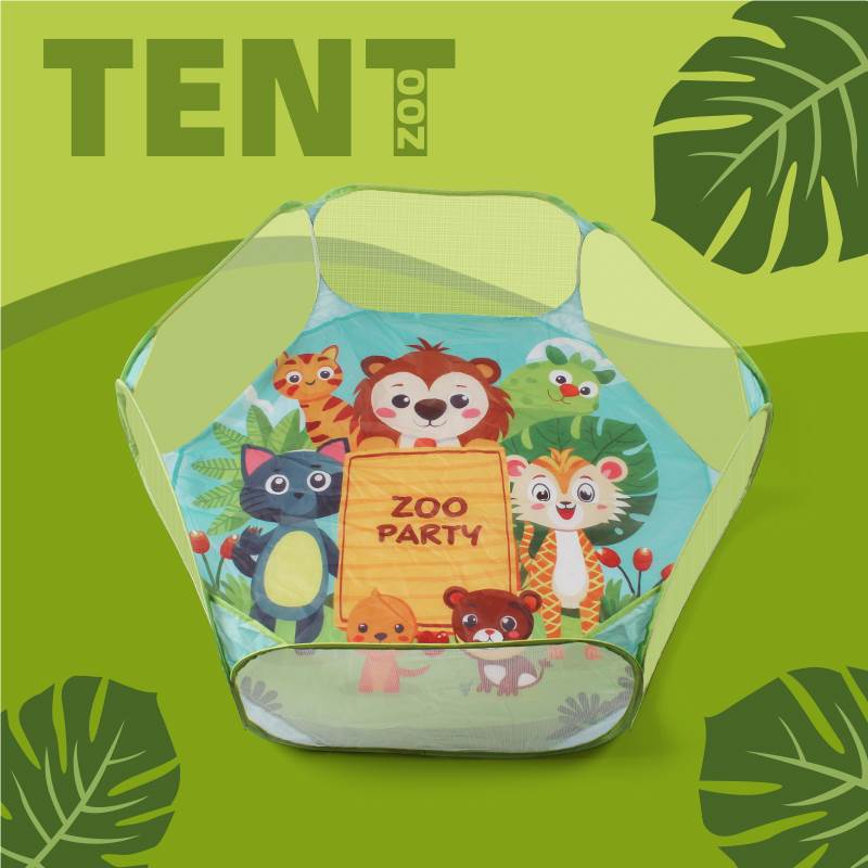 Детский бассейн с шариками Animal Party + сумка для хранения
