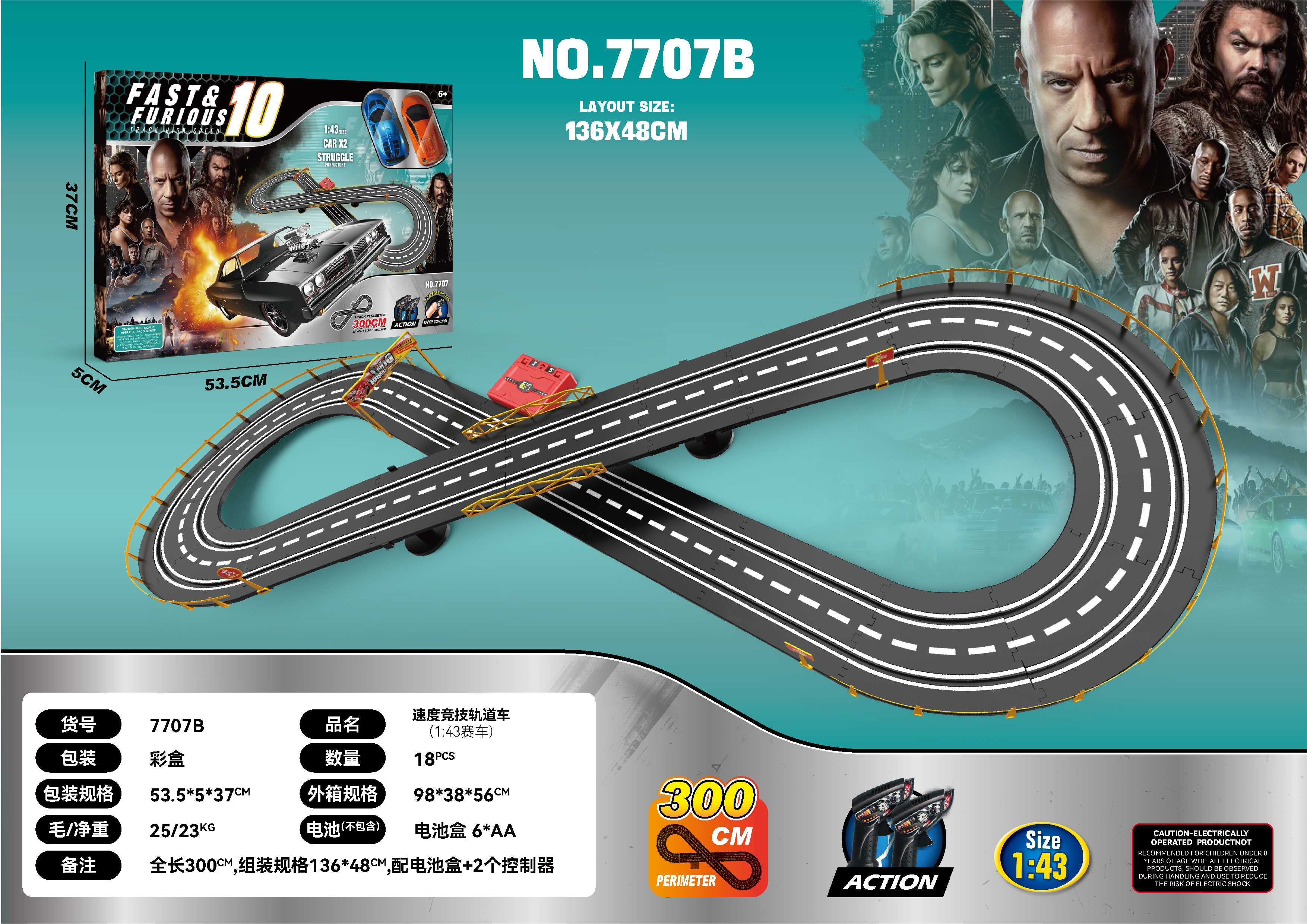 Гоночный трек Speed Athletic Railcar 1:43