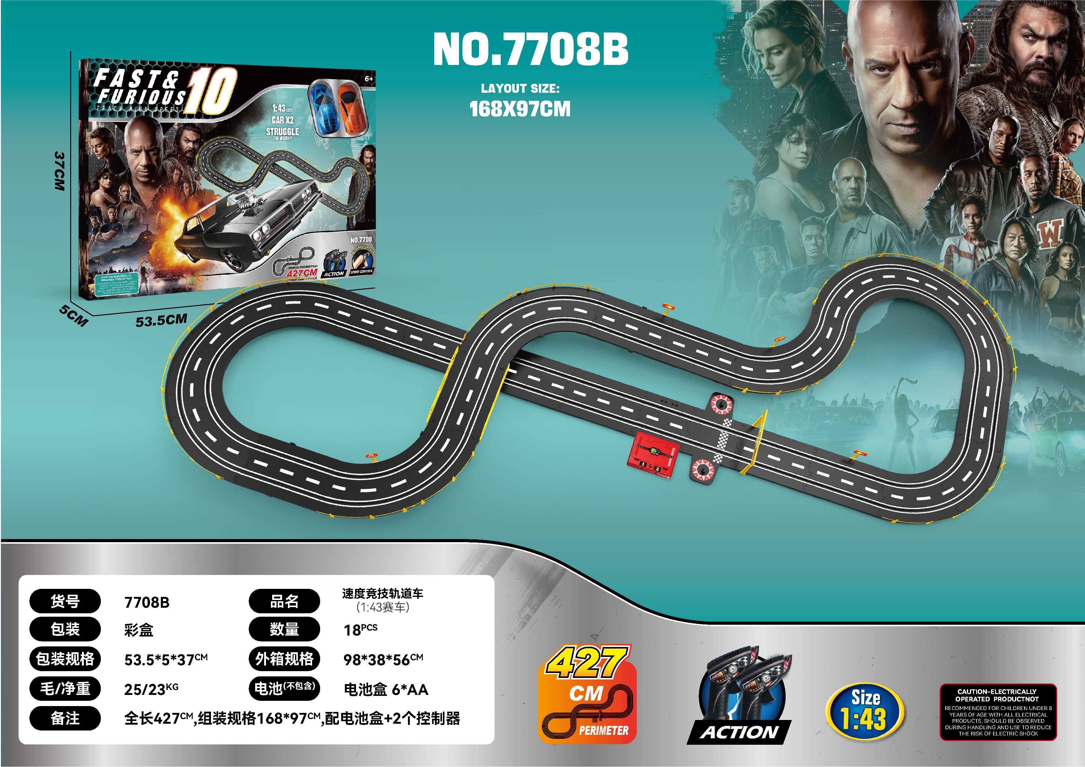 Гоночный трек Speed Athletic Railcar 1:43