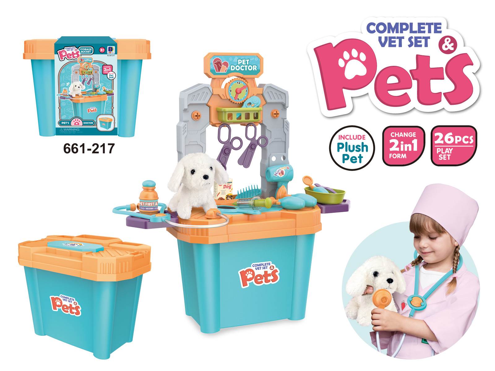 Игровой набор "Ветеринарный чемоданчик" с щенком