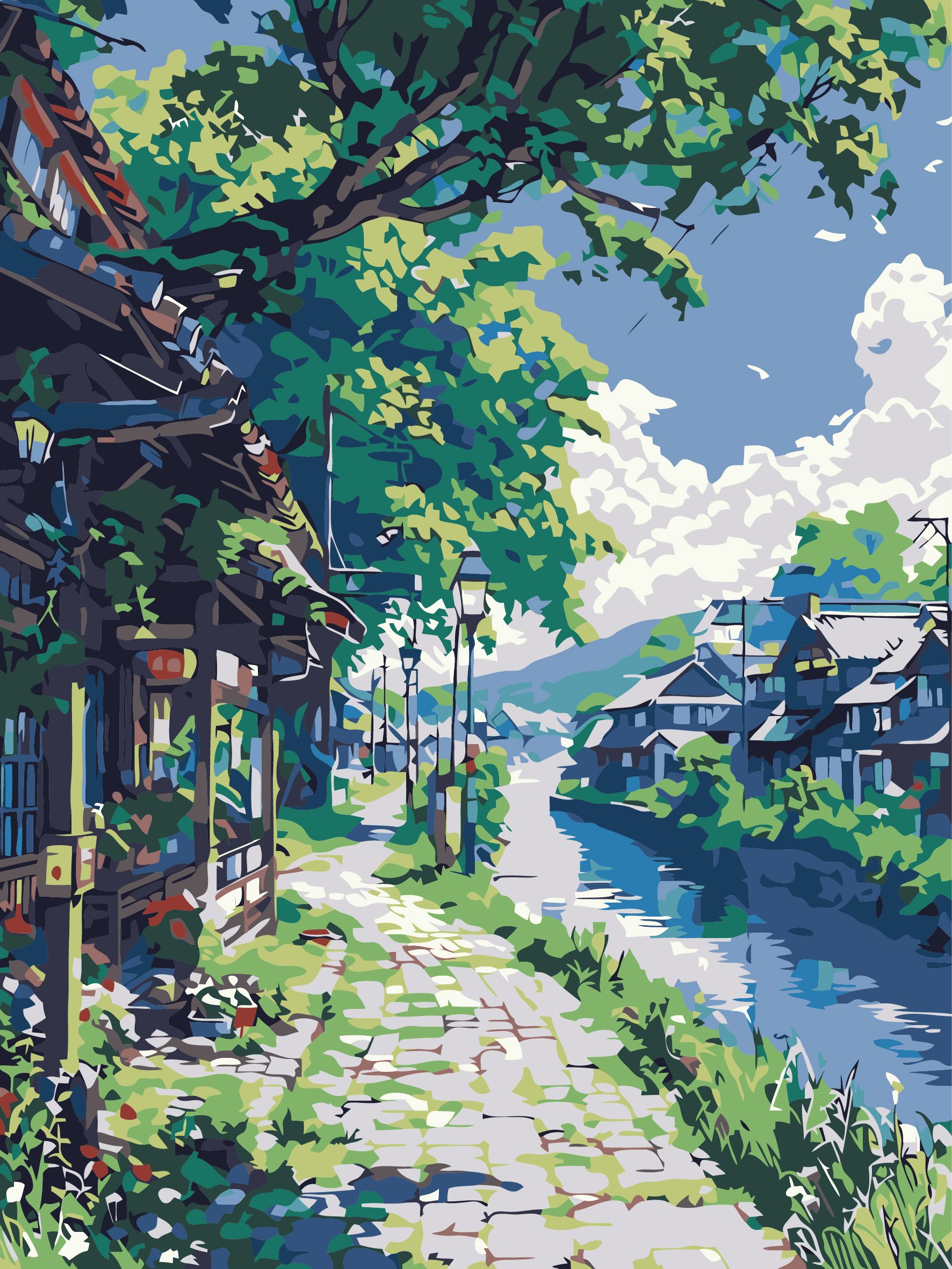 Картина по номерам 30*40 см