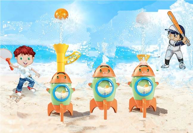 Игрушка 3-в-1: Водный Ракетный Спрей, Ловля Мяча, Бейсбол