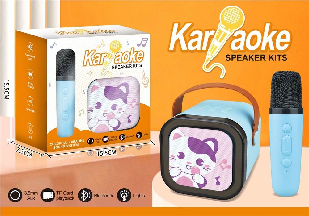 Мини-колонка "Кошечка" с караоке