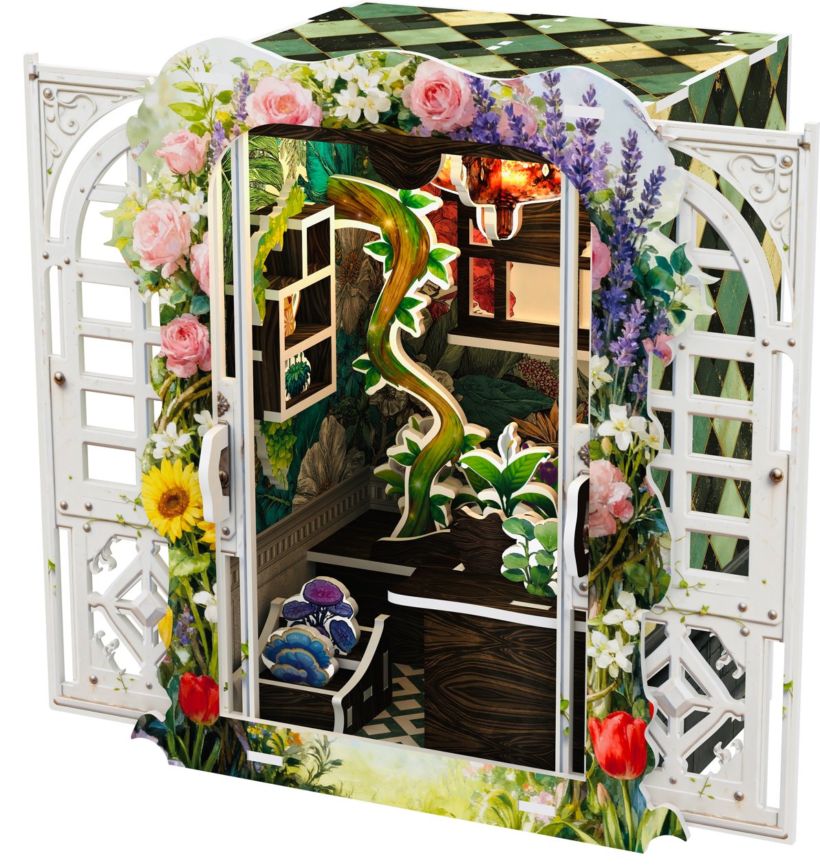 DIY конструктор Flower House Magic House, 24 шт/кор
