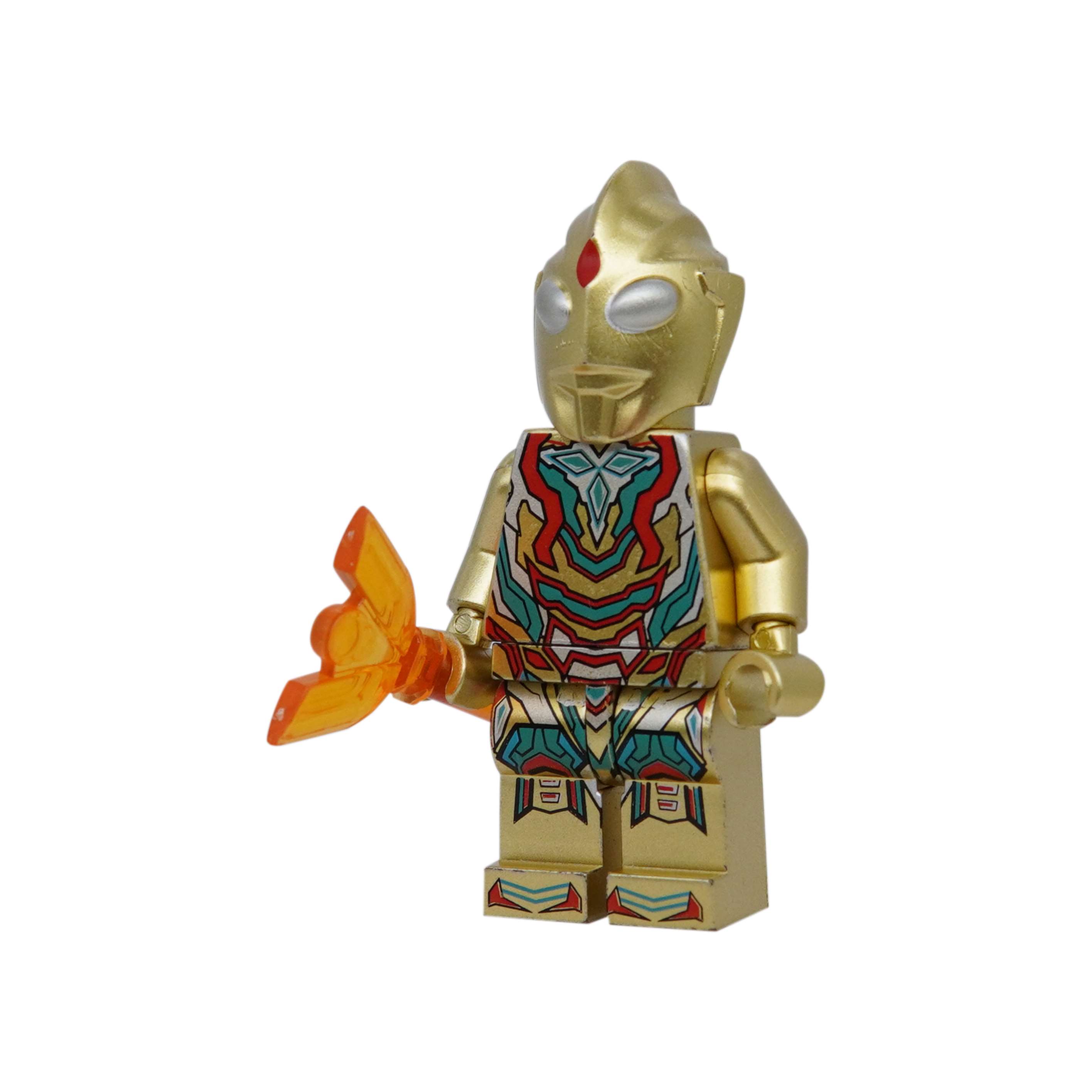 Золотой Ультрамен, фигурка-конструктор, совместима с Lego
