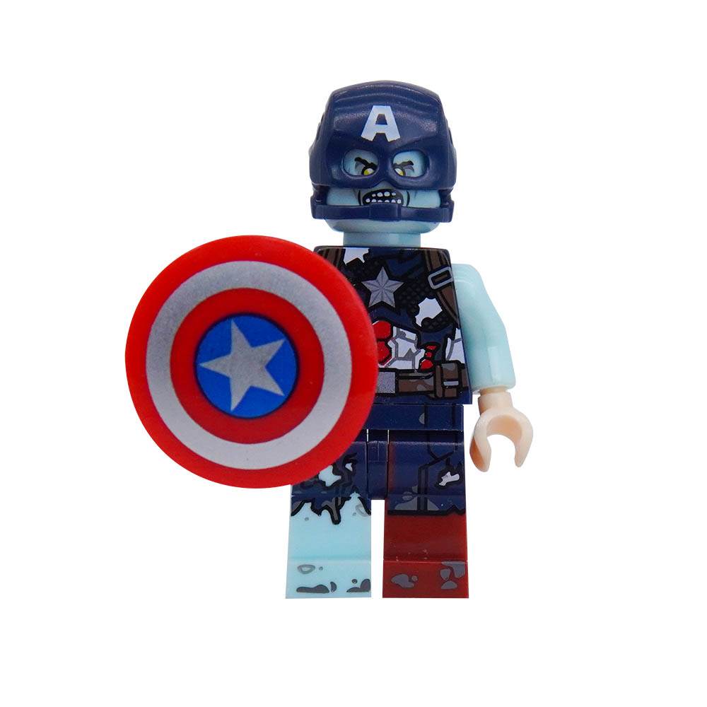 Минифигурка Капитан Америка, совместимая с LEGO