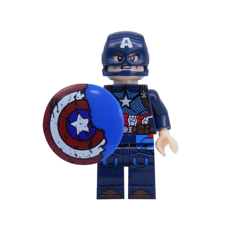 Минифигурка Капитан Америка, совместимая с LEGO