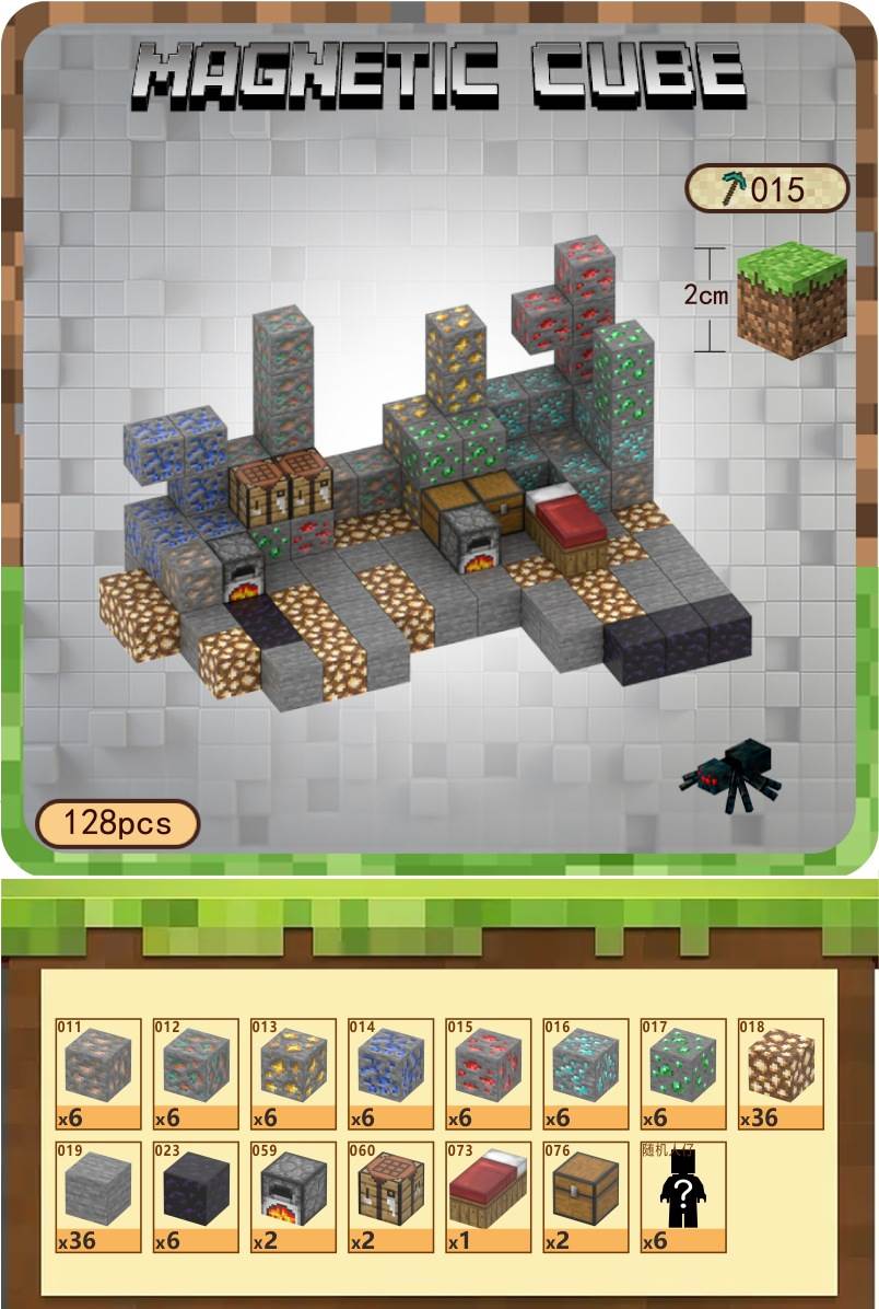 Магнитный конструктор Mineral Tycoon Minecraft