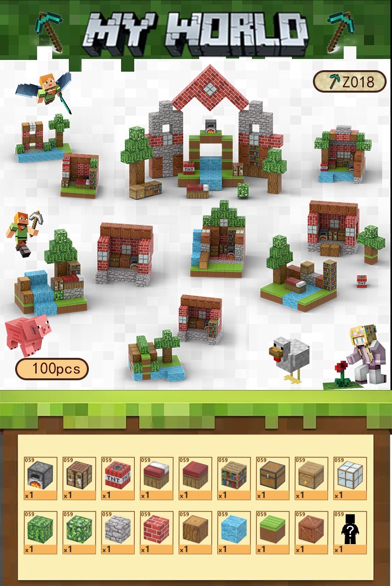 Магнитный конструктор Small Garden, 100 деталей