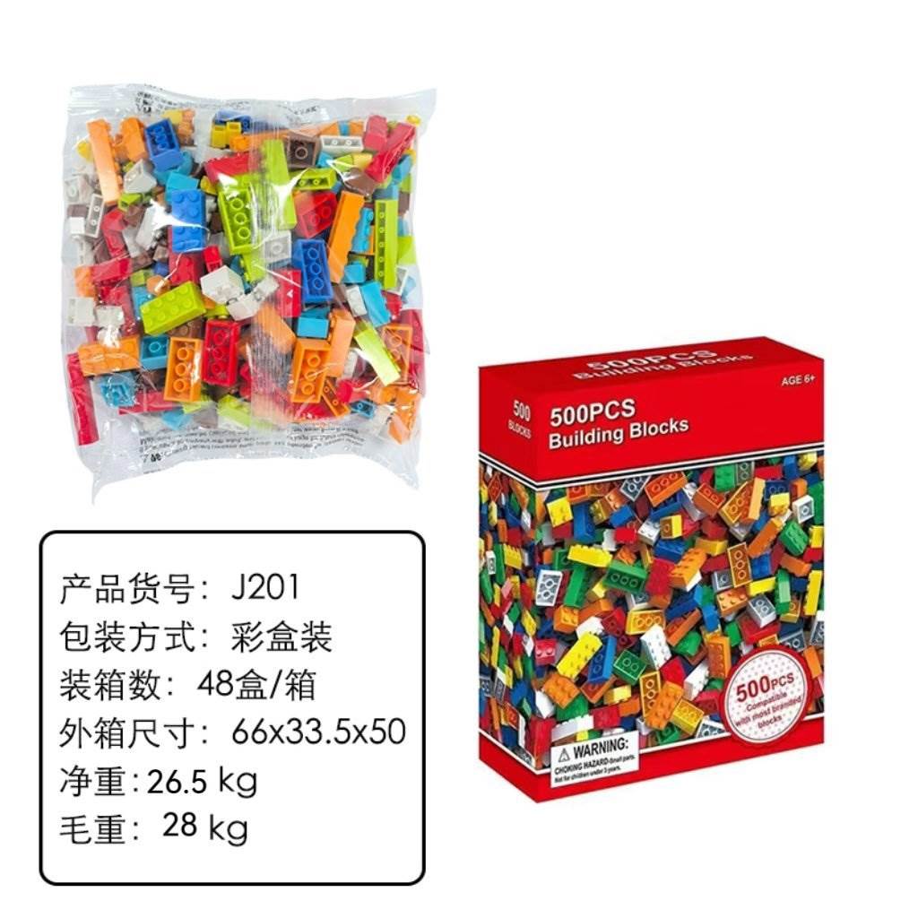 Конструктор 500 деталей, цветная упаковка