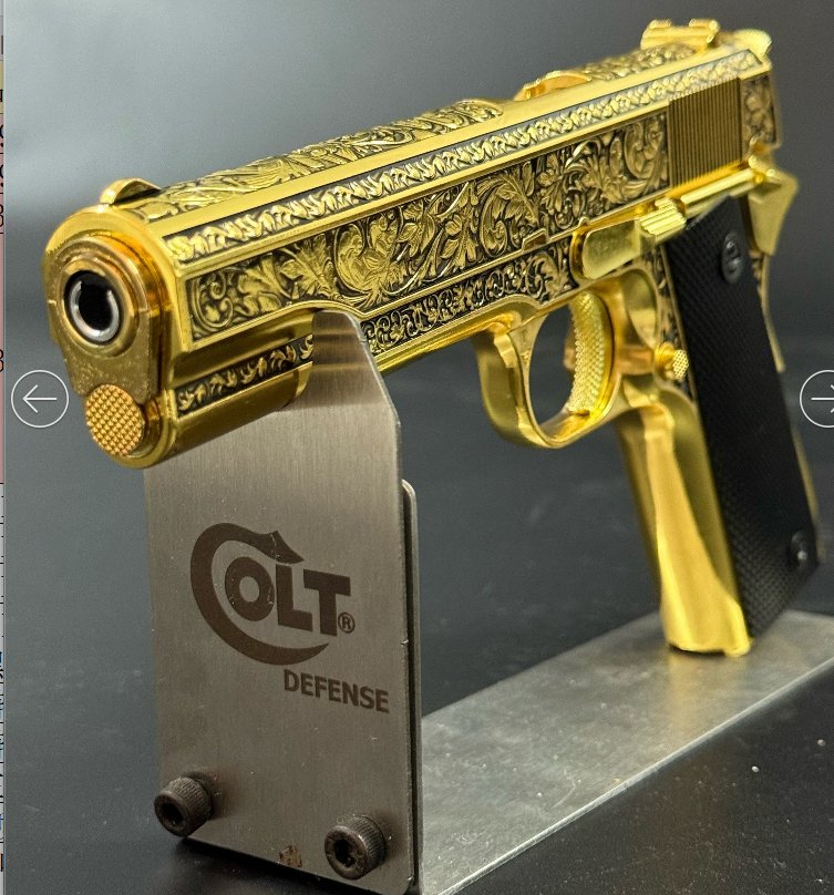 Игрушечный пистолет XH 1911 с гидрогелевыми пулями, электропокрытие