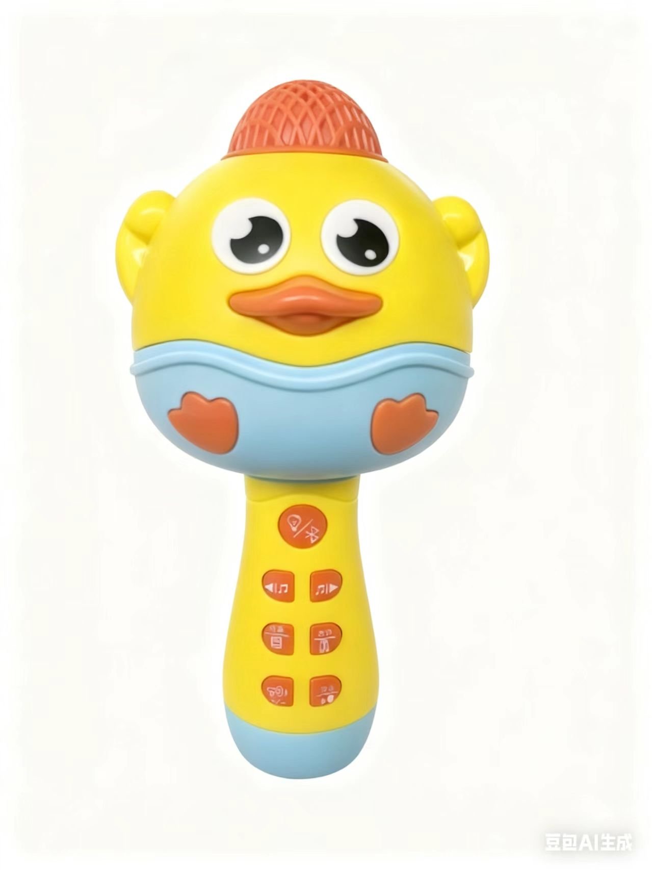 Детский микрофон Macey Duck, желтый, с зарядкой
